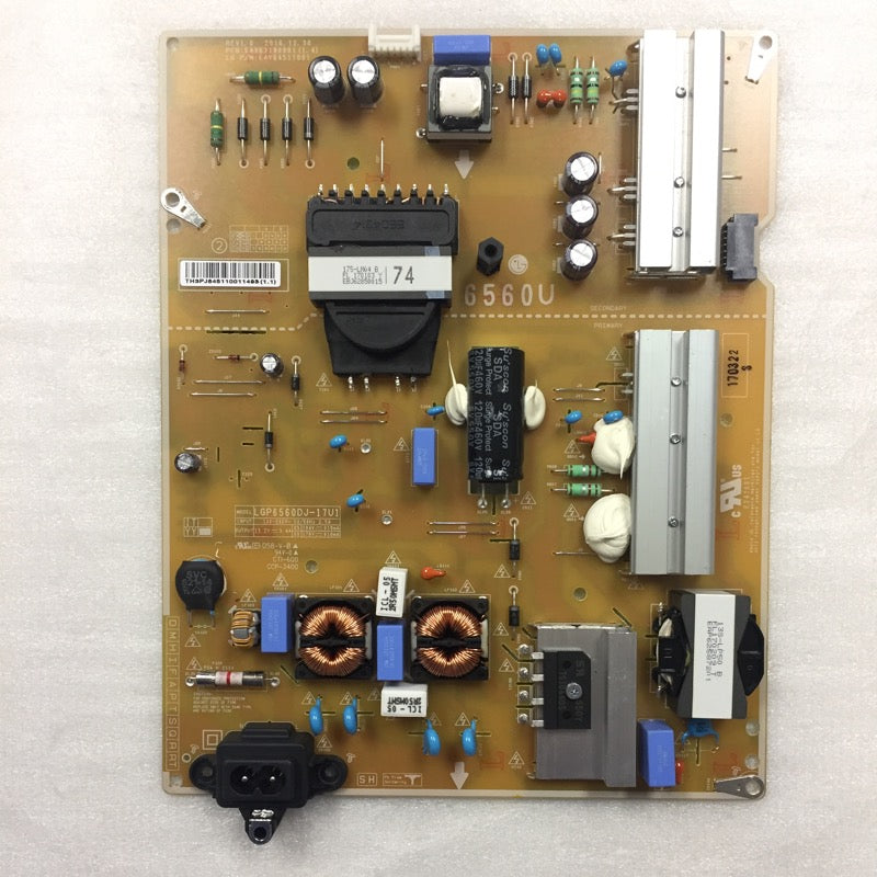 EAY64511001 POWER BOARD FOR AN LG TV(60UJ6300-UA AND MORE)