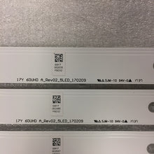 Load image into Gallery viewer, 17Y 60UHD A B REV02 5LED BACKLIGHT STRIPS FOR A SONY TV (KD-60X690E) USED
