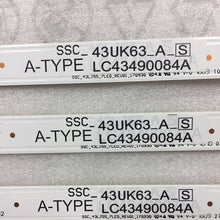 Load image into Gallery viewer, LC43490085A/B LED STRIPS FOR AN LG TV (43UK6300BUB)
